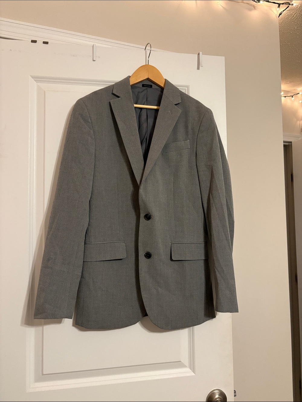 jf j.ferrar Gray Men's Two-Button Sport Coat